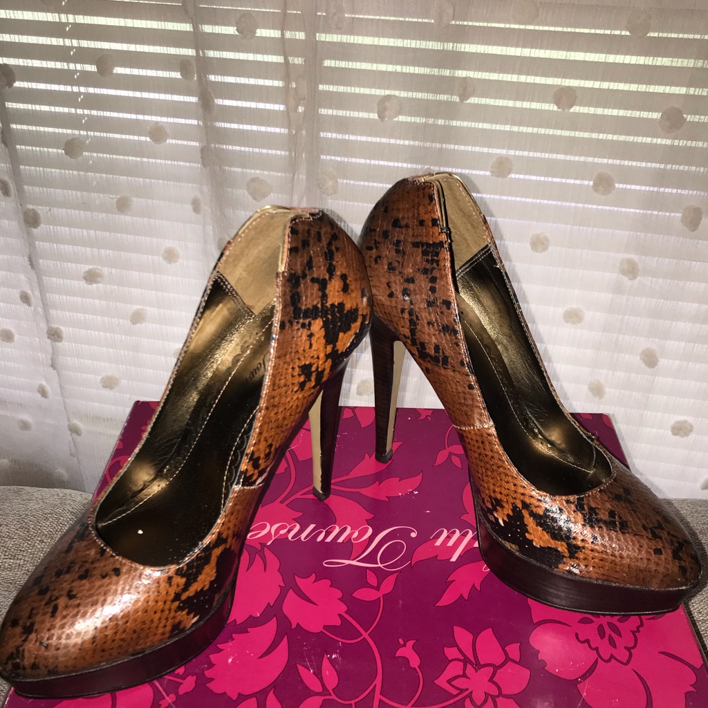 Python Design Stiletto Heels